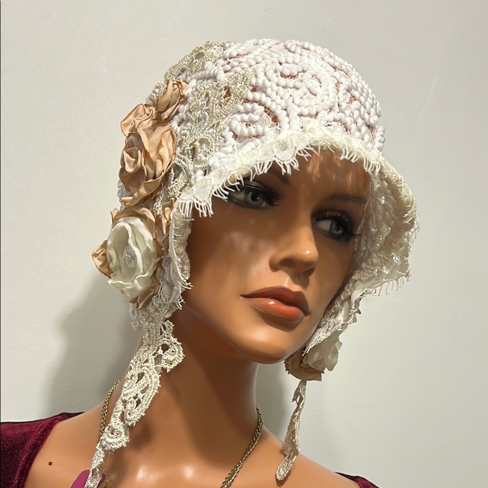 Chic Lace and Floral Women's Hat